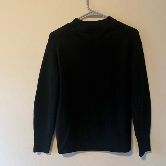 Lululemon Merino Wool-Blend Ribbed Crewneck Sweater black - Picture 5 of 5